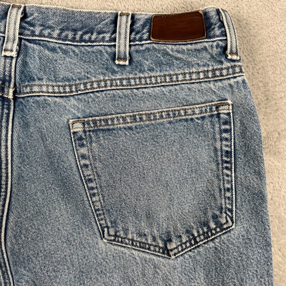 Vintage LL Bean Double L Classic Fit Flannel Lined Blue Jeans Men Sz 34x28 - Picture 7 of 12